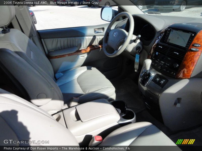 Blue Mirage Metallic / Stone Gray 2006 Toyota Sienna XLE AWD