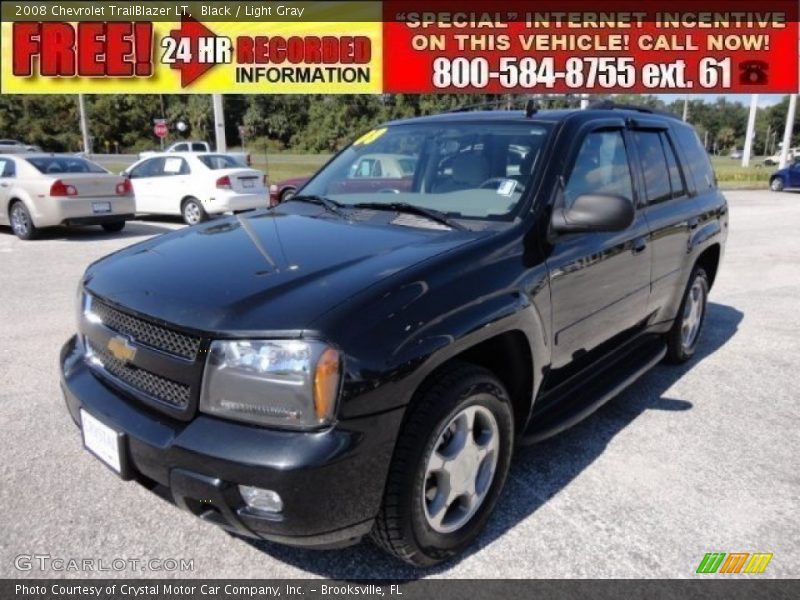 Black / Light Gray 2008 Chevrolet TrailBlazer LT