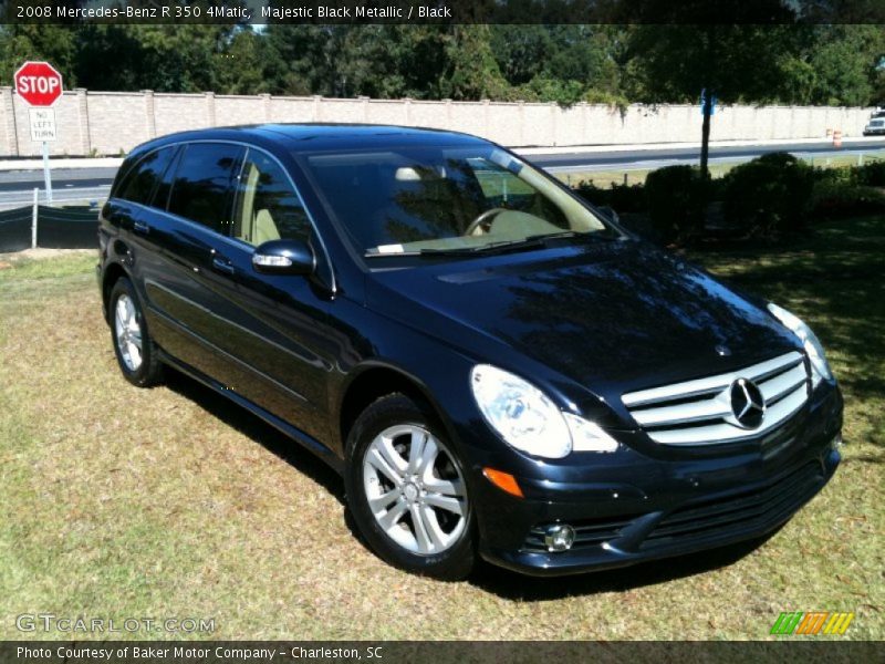 Majestic Black Metallic / Black 2008 Mercedes-Benz R 350 4Matic