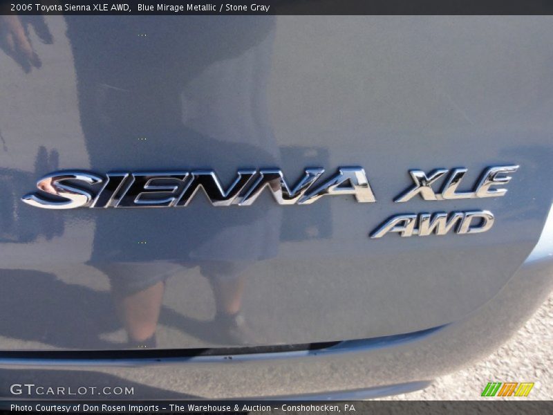 Blue Mirage Metallic / Stone Gray 2006 Toyota Sienna XLE AWD