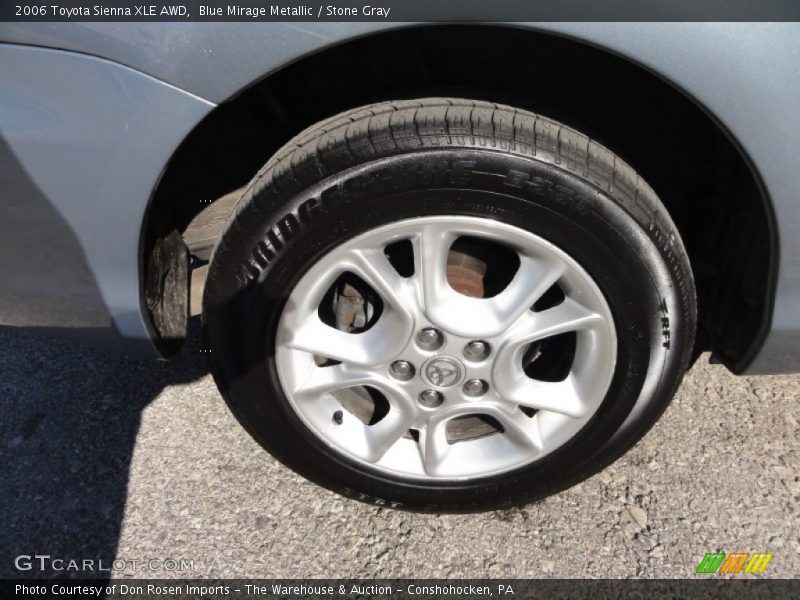 Blue Mirage Metallic / Stone Gray 2006 Toyota Sienna XLE AWD