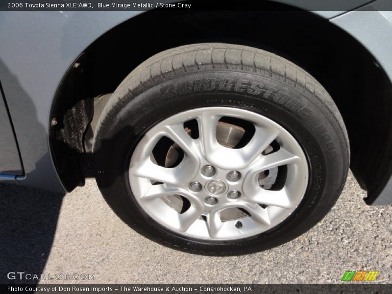 Blue Mirage Metallic / Stone Gray 2006 Toyota Sienna XLE AWD