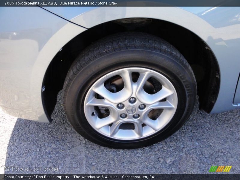 Blue Mirage Metallic / Stone Gray 2006 Toyota Sienna XLE AWD