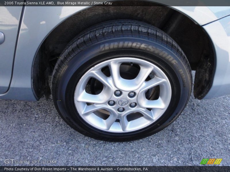 Blue Mirage Metallic / Stone Gray 2006 Toyota Sienna XLE AWD