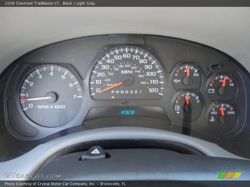 Black / Light Gray 2008 Chevrolet TrailBlazer LT