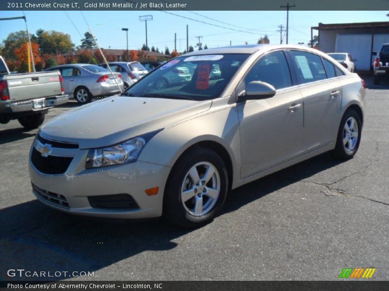Gold Mist Metallic / Jet Black Leather 2011 Chevrolet Cruze LT