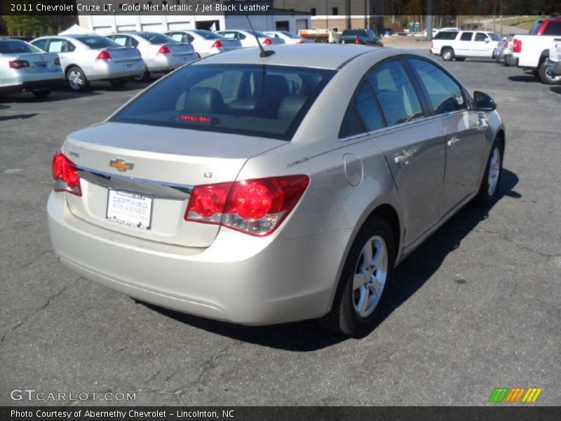 Gold Mist Metallic / Jet Black Leather 2011 Chevrolet Cruze LT