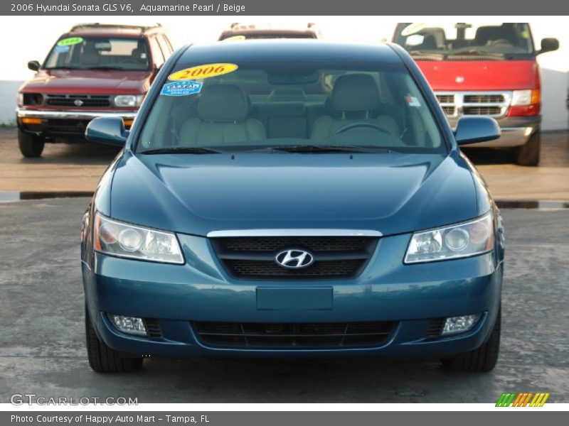 Aquamarine Pearl / Beige 2006 Hyundai Sonata GLS V6