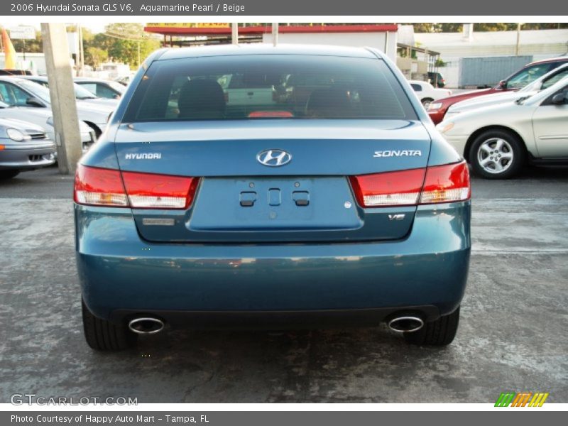 Aquamarine Pearl / Beige 2006 Hyundai Sonata GLS V6