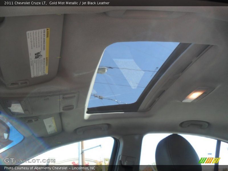 Gold Mist Metallic / Jet Black Leather 2011 Chevrolet Cruze LT