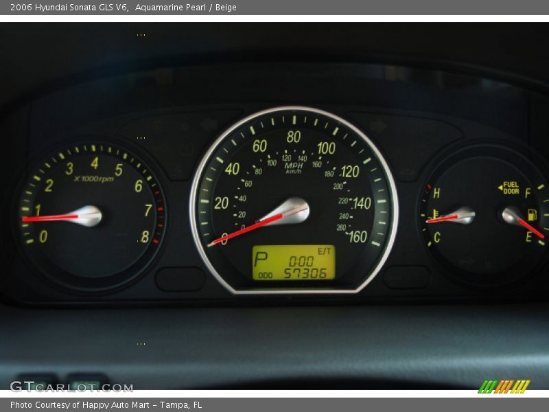 Aquamarine Pearl / Beige 2006 Hyundai Sonata GLS V6