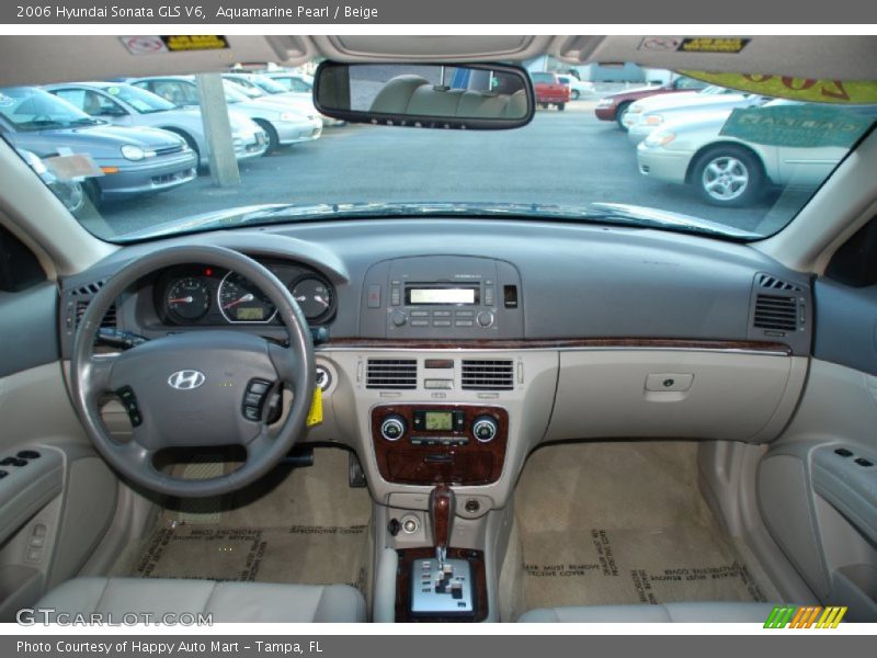 Aquamarine Pearl / Beige 2006 Hyundai Sonata GLS V6
