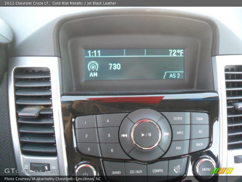 Gold Mist Metallic / Jet Black Leather 2011 Chevrolet Cruze LT