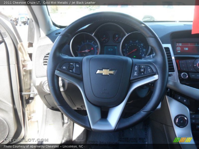 Gold Mist Metallic / Jet Black Leather 2011 Chevrolet Cruze LT