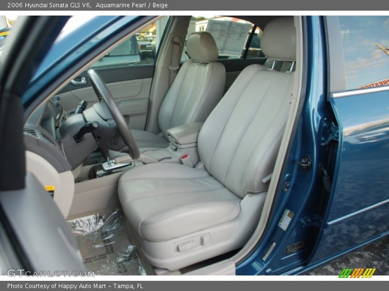 Aquamarine Pearl / Beige 2006 Hyundai Sonata GLS V6