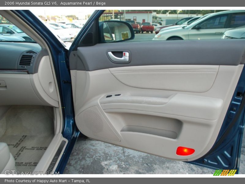 Aquamarine Pearl / Beige 2006 Hyundai Sonata GLS V6
