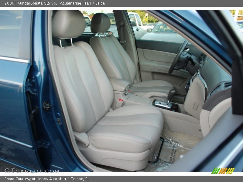 Aquamarine Pearl / Beige 2006 Hyundai Sonata GLS V6