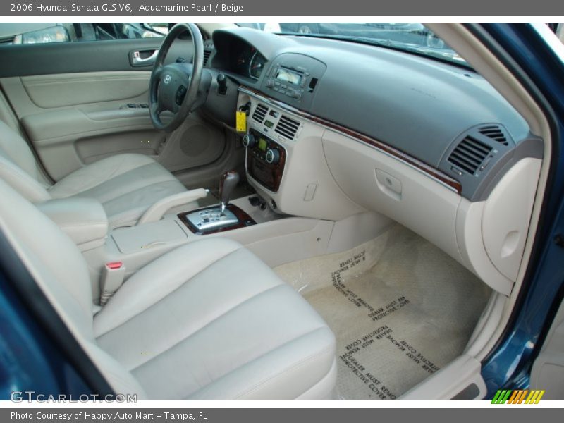 Aquamarine Pearl / Beige 2006 Hyundai Sonata GLS V6