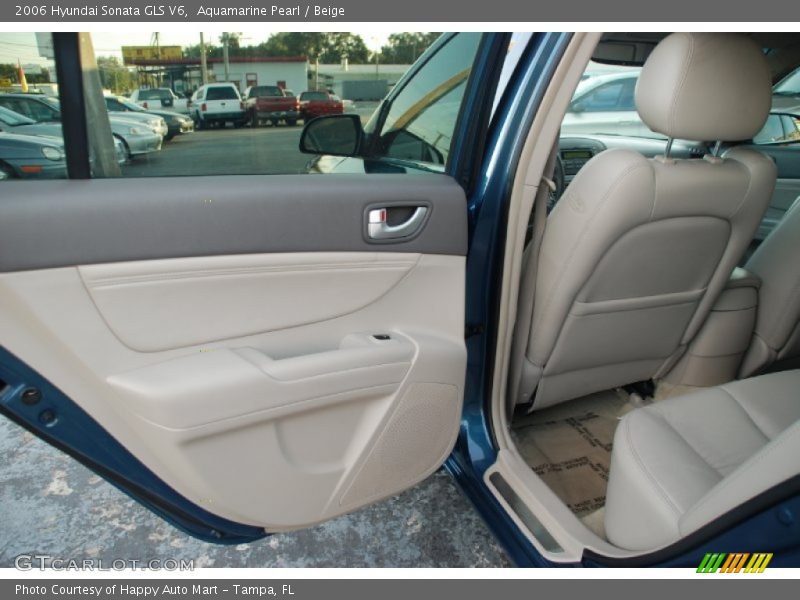 Aquamarine Pearl / Beige 2006 Hyundai Sonata GLS V6