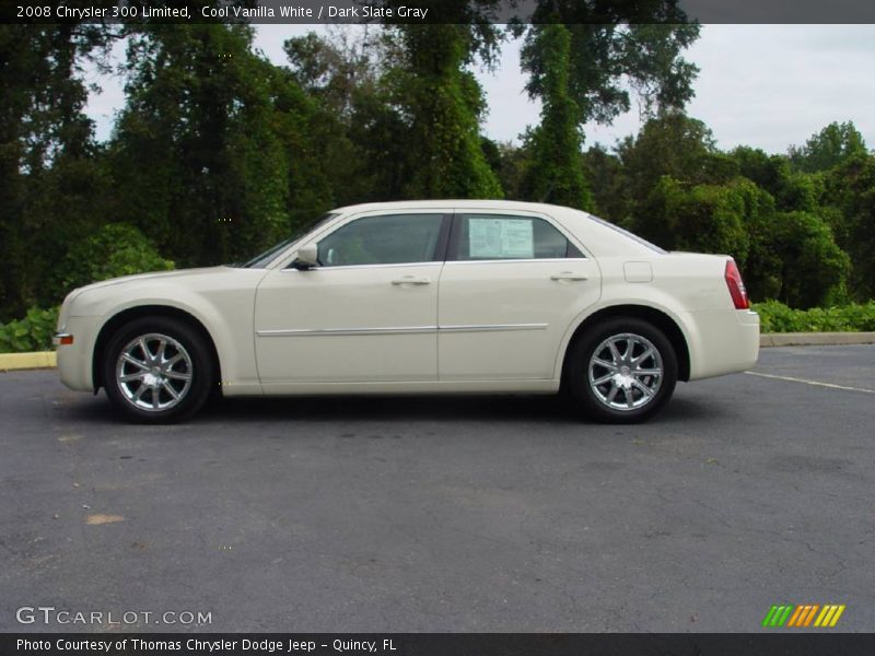 Cool Vanilla White / Dark Slate Gray 2008 Chrysler 300 Limited