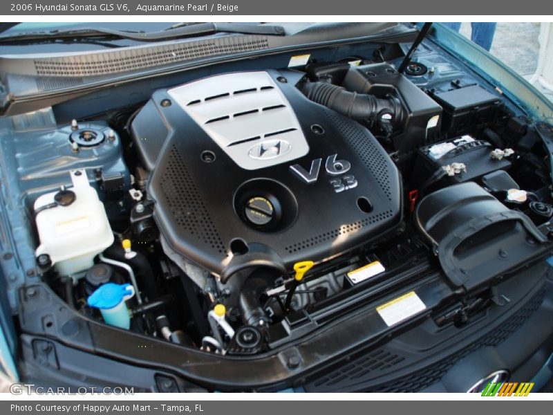 Aquamarine Pearl / Beige 2006 Hyundai Sonata GLS V6