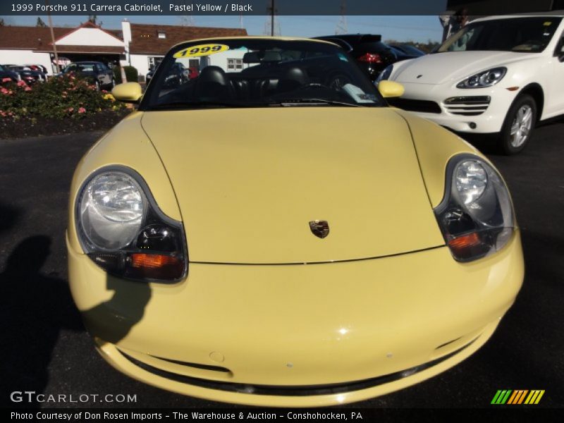 Pastel Yellow / Black 1999 Porsche 911 Carrera Cabriolet