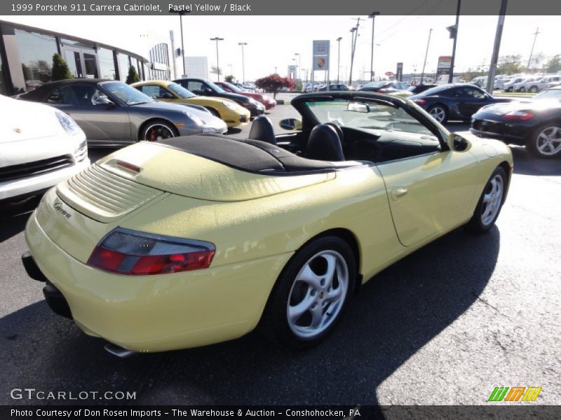 Pastel Yellow / Black 1999 Porsche 911 Carrera Cabriolet
