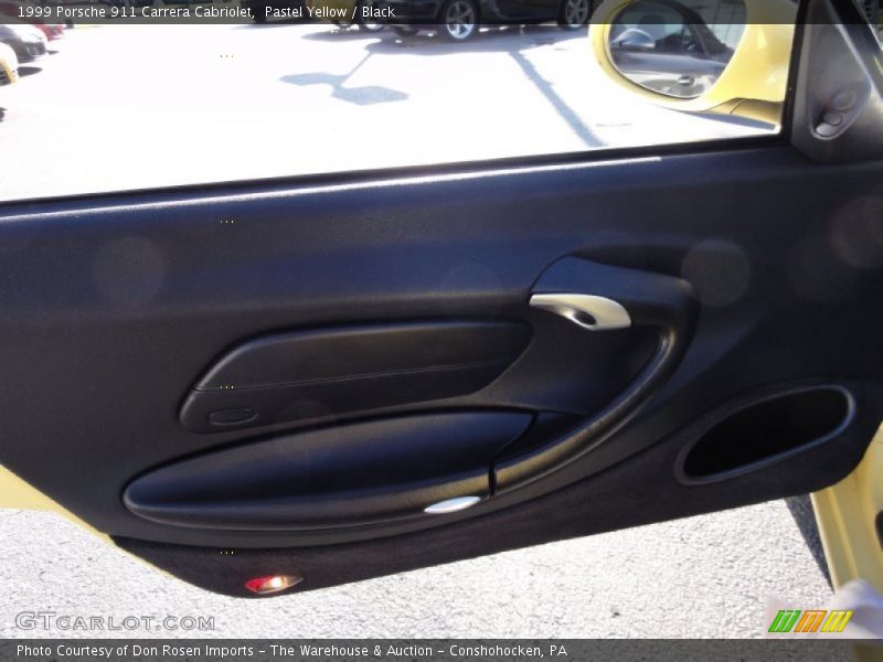 Pastel Yellow / Black 1999 Porsche 911 Carrera Cabriolet