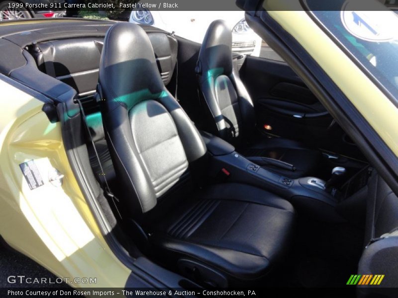 Pastel Yellow / Black 1999 Porsche 911 Carrera Cabriolet
