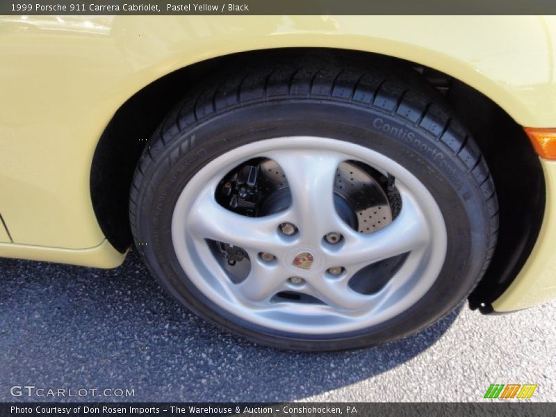 Pastel Yellow / Black 1999 Porsche 911 Carrera Cabriolet