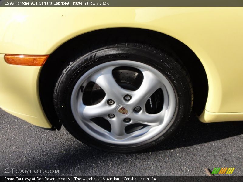 Pastel Yellow / Black 1999 Porsche 911 Carrera Cabriolet