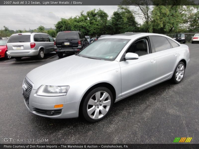 Light Silver Metallic / Ebony 2007 Audi A6 3.2 Sedan