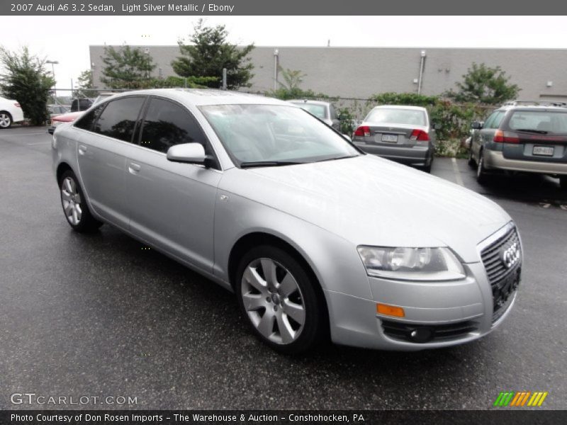 Light Silver Metallic / Ebony 2007 Audi A6 3.2 Sedan