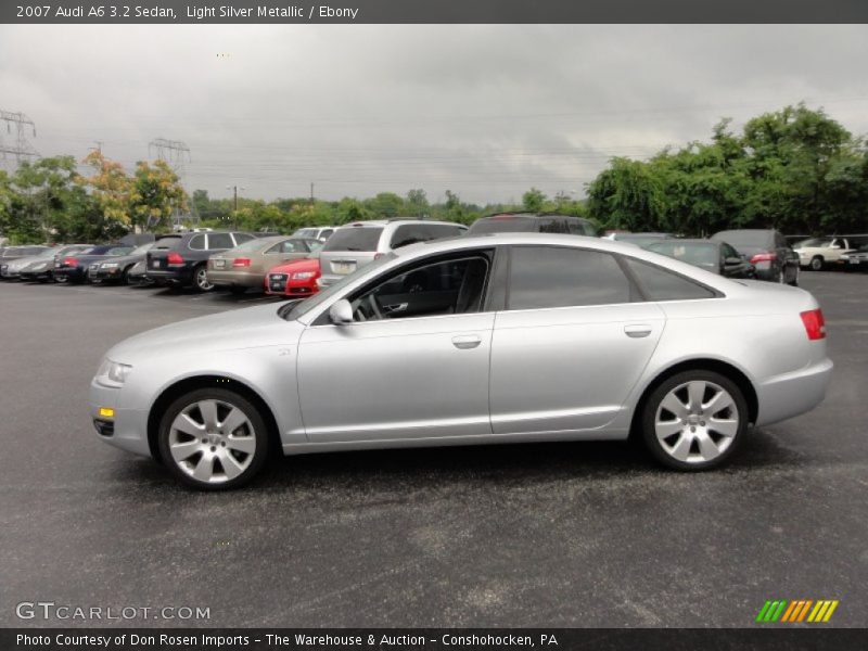 Light Silver Metallic / Ebony 2007 Audi A6 3.2 Sedan