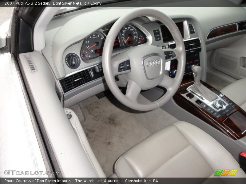 Light Silver Metallic / Ebony 2007 Audi A6 3.2 Sedan