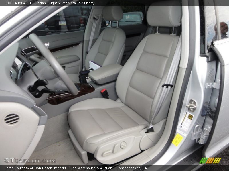 Light Silver Metallic / Ebony 2007 Audi A6 3.2 Sedan