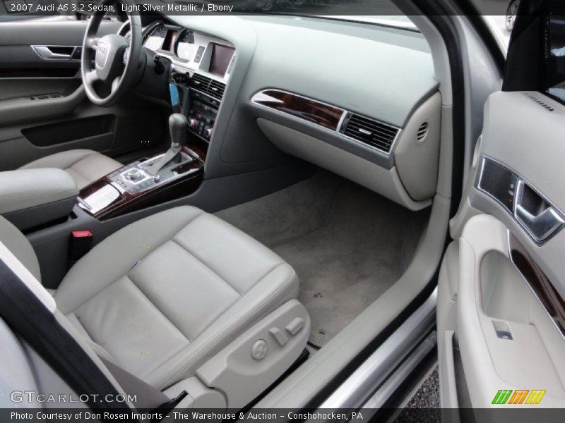 Light Silver Metallic / Ebony 2007 Audi A6 3.2 Sedan