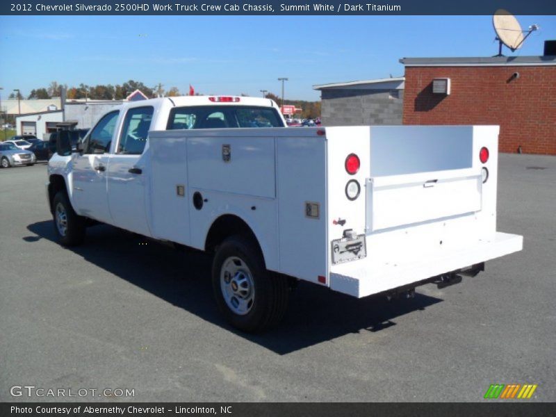 Summit White / Dark Titanium 2012 Chevrolet Silverado 2500HD Work Truck Crew Cab Chassis
