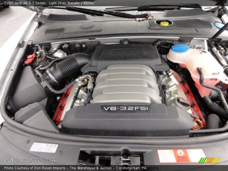 Light Silver Metallic / Ebony 2007 Audi A6 3.2 Sedan