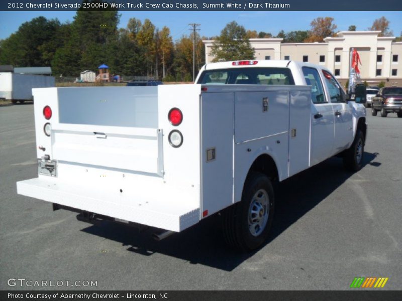 Summit White / Dark Titanium 2012 Chevrolet Silverado 2500HD Work Truck Crew Cab Chassis