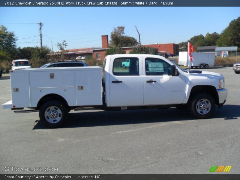 Summit White / Dark Titanium 2012 Chevrolet Silverado 2500HD Work Truck Crew Cab Chassis