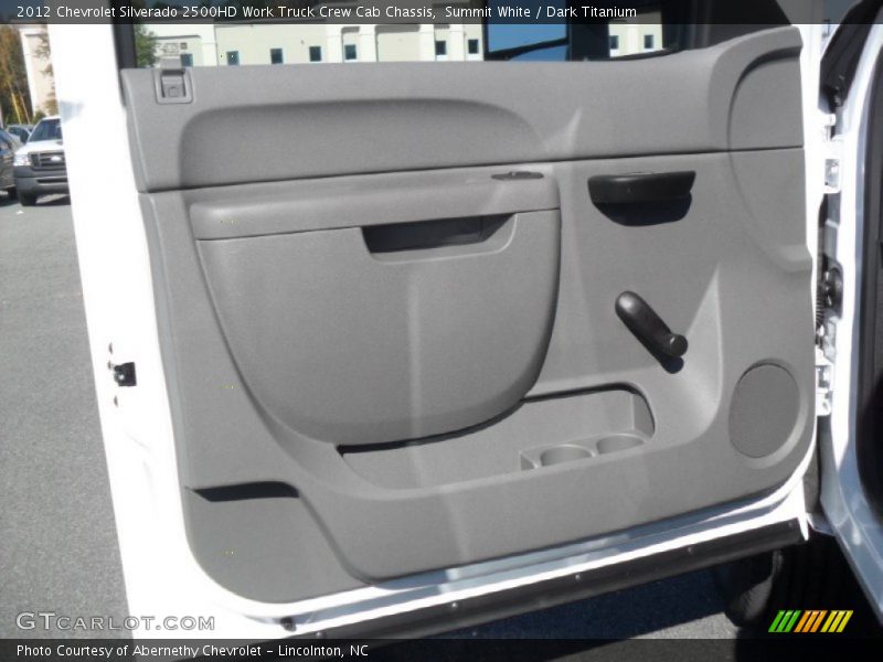 Summit White / Dark Titanium 2012 Chevrolet Silverado 2500HD Work Truck Crew Cab Chassis