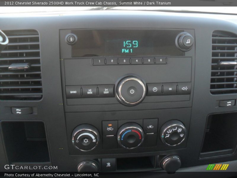 Summit White / Dark Titanium 2012 Chevrolet Silverado 2500HD Work Truck Crew Cab Chassis