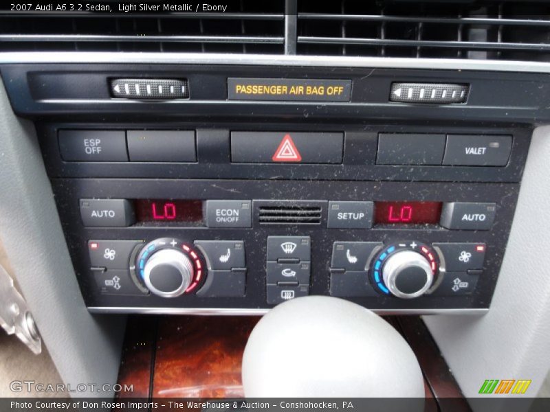 Light Silver Metallic / Ebony 2007 Audi A6 3.2 Sedan