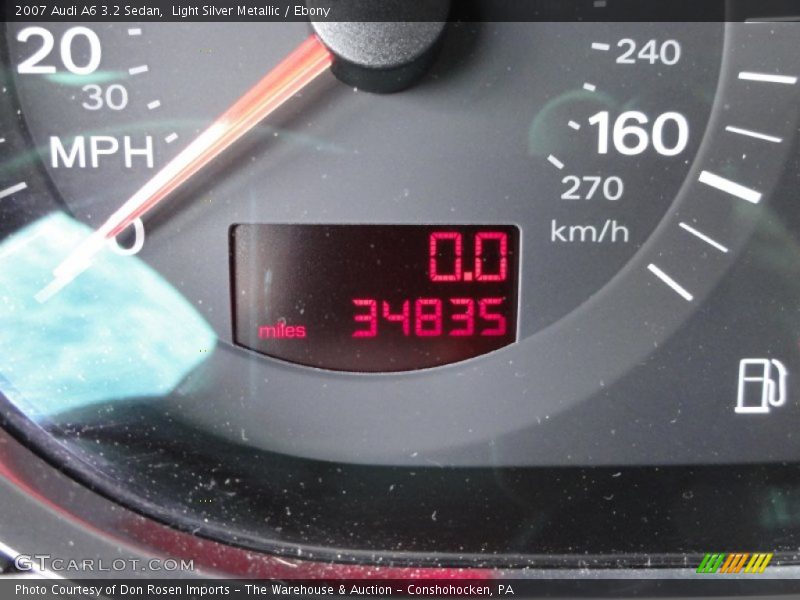 Light Silver Metallic / Ebony 2007 Audi A6 3.2 Sedan