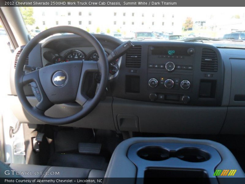 Summit White / Dark Titanium 2012 Chevrolet Silverado 2500HD Work Truck Crew Cab Chassis