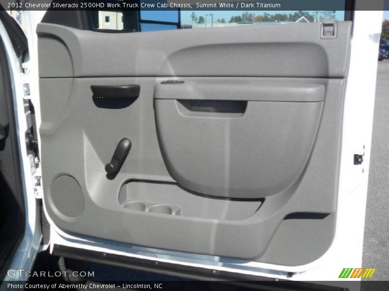 Summit White / Dark Titanium 2012 Chevrolet Silverado 2500HD Work Truck Crew Cab Chassis