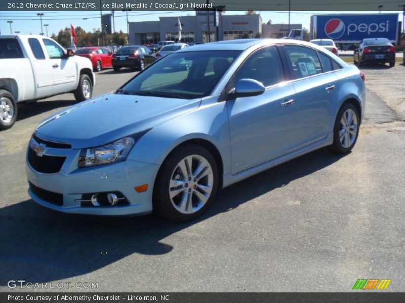 Ice Blue Metallic / Cocoa/Light Neutral 2012 Chevrolet Cruze LTZ/RS