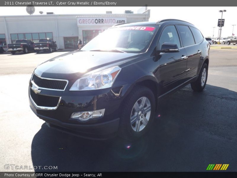 Cyber Gray Metallic / Ebony/Ebony 2011 Chevrolet Traverse LT