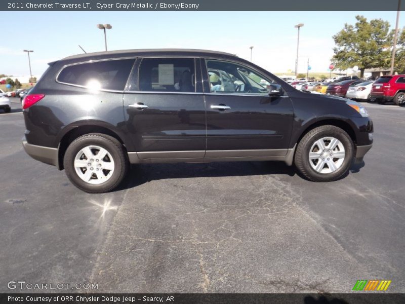 Cyber Gray Metallic / Ebony/Ebony 2011 Chevrolet Traverse LT